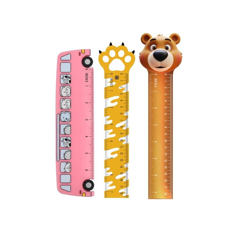 Cute Cartoon Kids Ruler Set