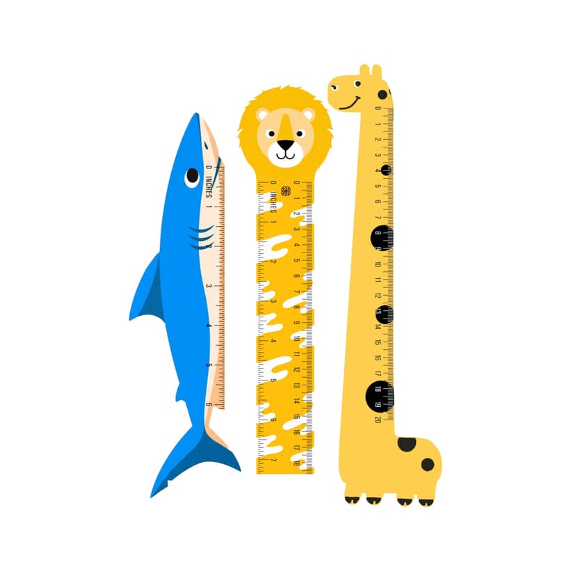Cute Cartoon Kids Ruler Set